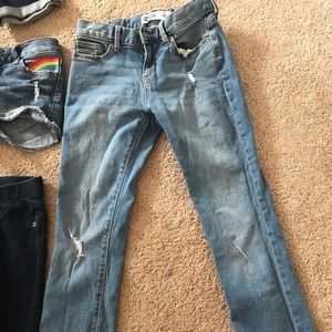 Jeans, jeggings and jean shorts